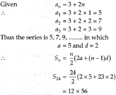 Find The Sum Of First 24 Terms Of An A P Whose Nth Term Given By An 3 2n Sarthaks Econnect Largest Online Education Community