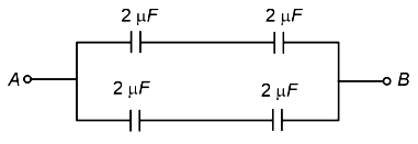 Given circuit is balanced Wheatstone bridge