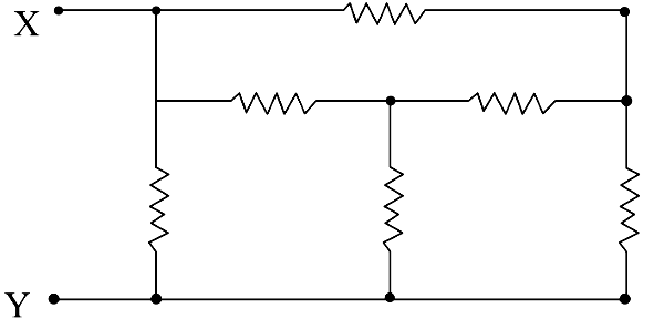 Six resistors