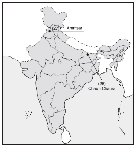 Locate And Label Amritsar With Appropriate Symbol On The Same