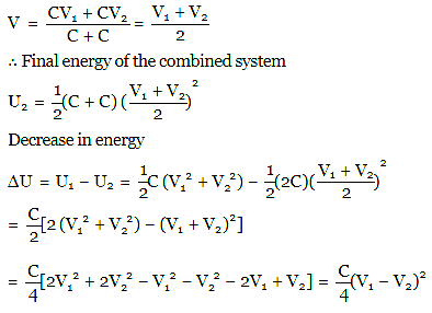 energy of the combined system