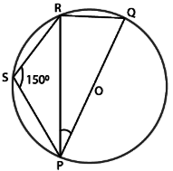 In given figure, POQ is diameter and PQRS is a cyclic quadrilateral. If anglePSR=130^(@) then angleRPQ is?