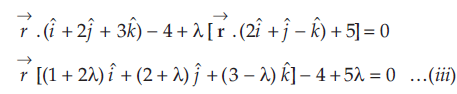 from equation (i) and (ii)