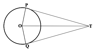 TP and TO are two tangents drawn from an external point T to a circle