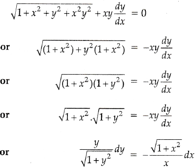 Solve The Following Differential Equation 1 X 2 Y 2 X 2y 2 Xy Dy Dx 0 Sarthaks Econnect Largest Online Education Community