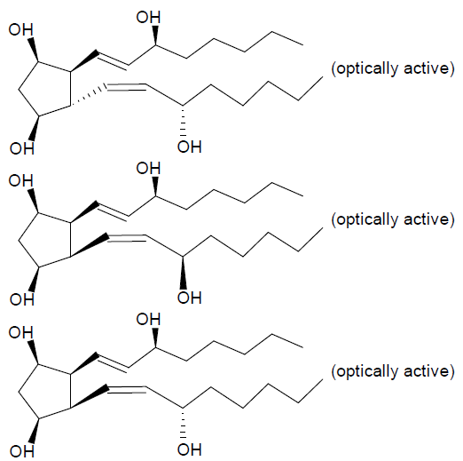 optically active stereoisomers is