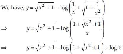 If Y X 2 1 Log 1 X 1 1 X 2 Find Dy Dx Sarthaks Econnect Largest Online Education Community