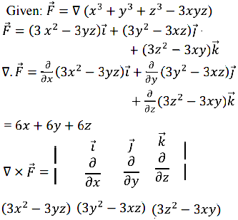 Find Div Vector F And Curl Vector F Where Vector F Grad X 3 Y 3 Z 3 3xyz Sarthaks Econnect Largest Online Education Community