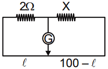In a metre bridge when a resistance in the left gap