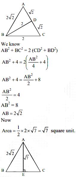 In a triangle ABC, it is known that AB = AC. Suppose D is the mid