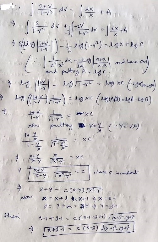 Solve The Differential Equation Dy Dx X 2y 3 2x Y 3 Sarthaks Econnect Largest Online Education Community