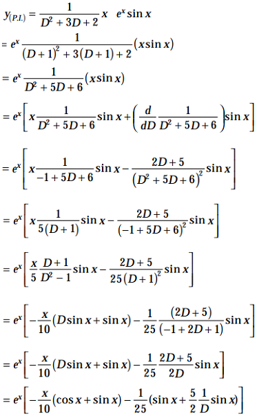 Solve D 2y Dx 2 3dy Dx 2y Xe X Sin X Sarthaks Econnect Largest Online Education Community