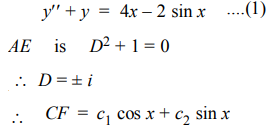 coefficients equation solve 4x undetermined sin method sarthaks equating