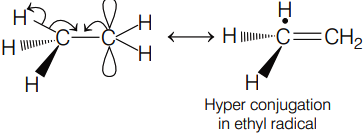 The lower stability of ethyl anion compared to methyl anion and the ...