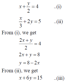 Solve The Following Systems Of Equations X Y 2 4 X 3 2y 5 Sarthaks Econnect Largest Online Education Community