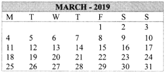 March, 2019