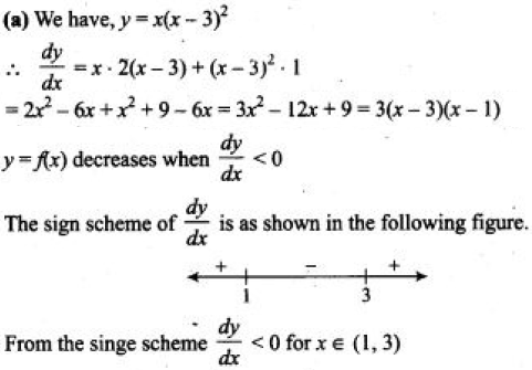 Y X X 3 2 Decreases For The Values Of X Given By Sarthaks Econnect Largest Online Education Community