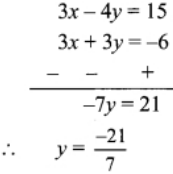 3x 4y 15 0 And Y X 2 0 Can These Equations Be Solved By Eliminating X Is The Solution Same Sarthaks Econnect Largest Online Education Community