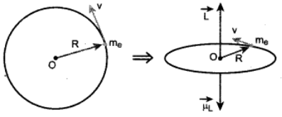 Magnetic moment of a revolving electron, and Bohr magneton, class 12