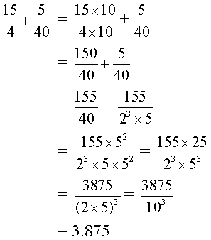 Express 15 4 5 40 As A Decimal Without Actual Division Sarthaks Econnect Largest Online Education Community