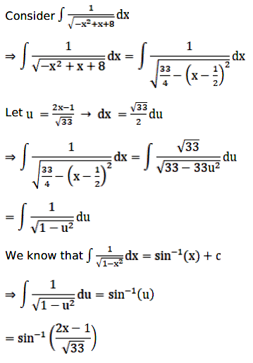 Evaluate The Following Integrals ∫x √ 8 X X 2 Dx Sarthaks Econnect Largest Online