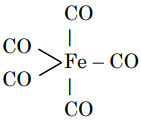 Structure of Iron carbonyl, Fe(CO)5