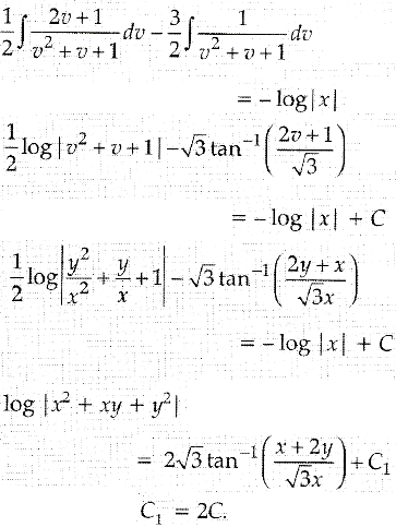 Find The General Solution Of The Differential Equation X Y Dy Dx X 2y Sarthaks Econnect Largest Online Education Community