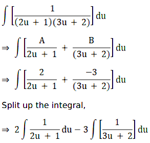 int 1x {6 (logx) ^2+ 7logx + 2 } d x =