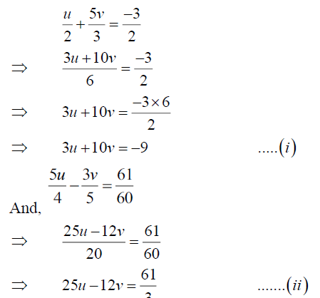 Solve The Following Systems Of Equations 1 2 X 2y 5 3 3x 2y 3 2 5 4 X 2y 3 5 3x 2y 61 60 Sarthaks Econnect Largest Online Education Community
