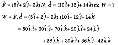 a force of (5i + 2j + 3k) is applied on an object