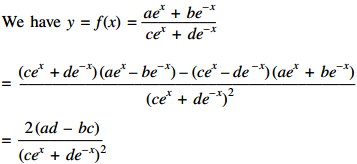 If Y F X Ae X Be X Ce X De X Is An Increasing Function Of X Then Find A Relation In A B C And D Sarthaks Econnect Largest