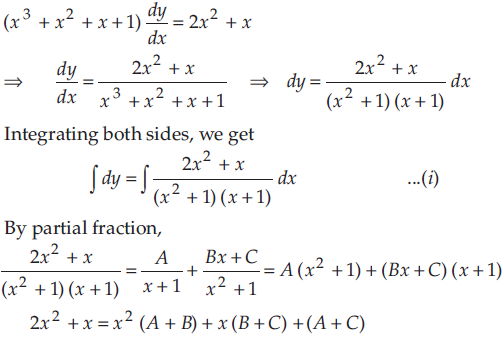 Solve The Following Differential Equation X 3 X 2 X 1 Dy Dx 2x 2 X Sarthaks Econnect Largest Online Education Community