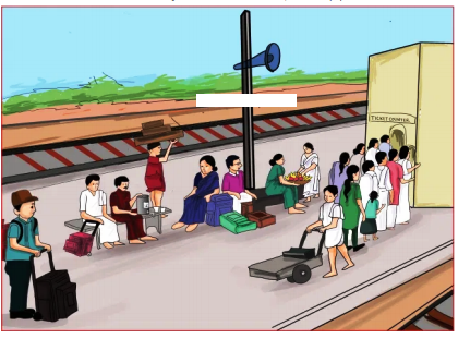 You are waiting to board a train in a railway station. The train is delayed  by an hour. - Sarthaks eConnect | Largest Online Education Community