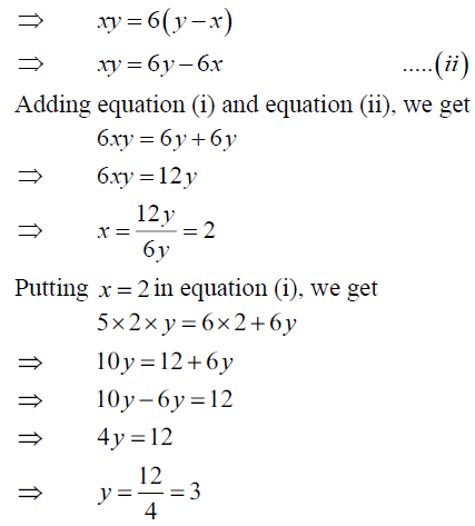 Solve The Following Systems Of Equations Xy X Y 6 5 Xy Y X 6 Sarthaks Econnect Largest Online Education Community