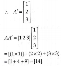 if a 1 2 3 then aa is equal to