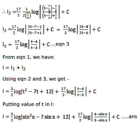 integration of 3sinx 2 cosx 13 cos 2x 7sinx