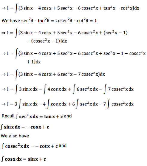 Evaluate The Following Integrals 3sin X 4cos X 5 Cos 2x 6 Sin 2x Tan 2x Cot 2x Dx Sarthaks Econnect Largest Online Education Community