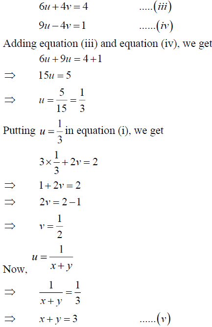 Solve The Following Systems Of Equations 3 X Y 2 X Y 2 9 X Y 4 X Y 1 Sarthaks Econnect Largest Online Education Community