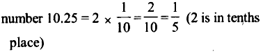Write the place value of 2 in the following decimal numbers : (i) 10.25 ...