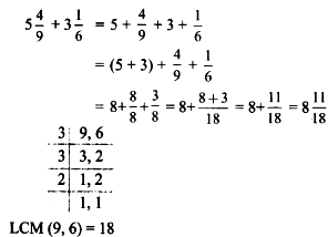 Find The Sum Of 5 4 9 And 3 1 6 Sarthaks Econnect Largest Online Education Community