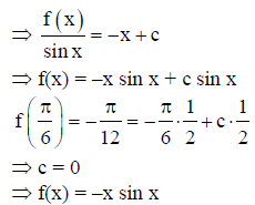 f(x) = –x sin x