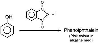 Aldehyde gives pink colour