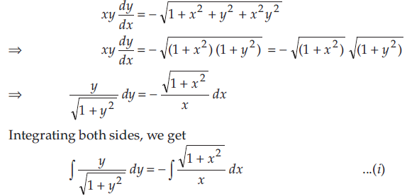 Solve The Following Differential Equation 1 X 2 Y 2 X 2y 2 Xydy Dx 0 Sarthaks Econnect Largest Online Education Community